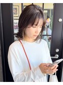 インナーカラーのひし形ロブ
