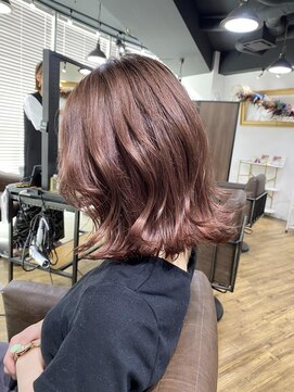 アルカナ 明治神宮前原宿(ARCANA) 前髪　マルチボブ　ピンクベージュ　インナーグレージュ　ウルフ