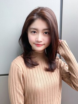 トニーアンドガイ 原宿店(TONI & GUY) レイヤーロング/20代30代40代/ピンクベージュ