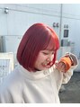 イツキ ヘアーデザイン(ITSUKI hair design) 個性派オレンジレッドカラー