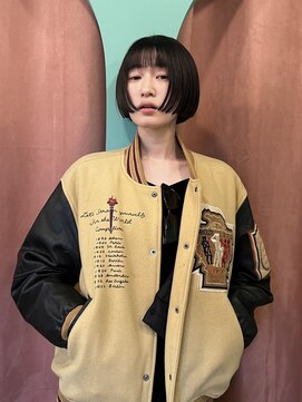 ミモザ(Mimosa) 《Mimosa》ミニボブ/切りっぱなし/大人可愛い