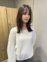 ローレンジウ(LOREN JU)&nbsp;透明感髪質改善ベージュダブルカラーミルクティーグレージュ