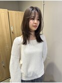 透明感髪質改善ベージュダブルカラーミルクティーグレージュ