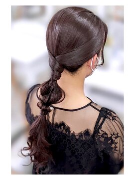 セットサロン ココ タイト編みおろしローポニー