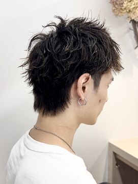 サロンドジョー(salon de joe) スパイキーショートパーマニュアンスパーマ 奥東 巧真