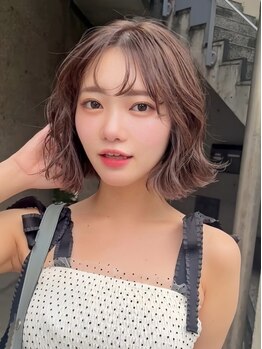 メゾンアクア 表参道(Maison ACQUA)の写真/骨格に合わせた似合わせカット×ダメージレスなトリートメントパーマ』で朝のセットを楽ちんに♪