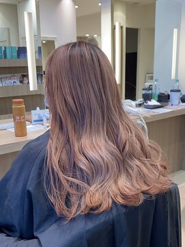 アッシュ 鷺沼店(Ash) ピンクブラウンカラー