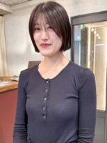 アトリエ(atelier.)&nbsp;ぱつっとボブ　フェイスレイヤー　大人ショート　グレージュ