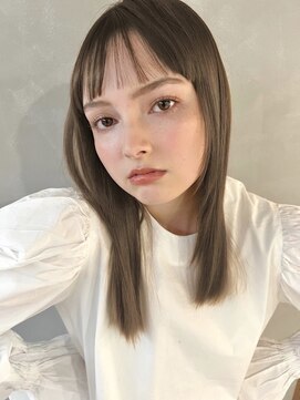 パーク(PARK) 【PARK】ワイドショートバング×シアベージュ