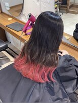 エイトデイズ 三宮駅前店(EIGHT days) 裾カラーbrown×pink