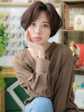 カバーヘア ブリス 川口(COVER HAIR bliss) アースカラー抜け感ショートマッシュパーマc6川口20代30代40代