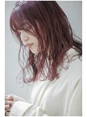ゆるウェーブ × チェリーレッド 20代30代40代