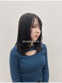 【韓国ヘア/レイヤーカット/グレージュカラー】
