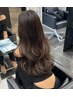 【ハイライトが叶える、大人の立体感】　全体カラー＋ハイライト ￥15000
