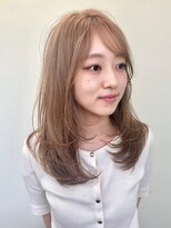 ロンドシエル 横浜(Lond ciel)&nbsp;ミニウルフチェリーブラウンブリーチなしショートボブ前髪/横浜