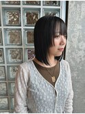 ステップカット×髪質改善ストレート