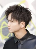 福岡メンズパーマ ツイストスパイラル MEN'S HAIR ショート 熊本