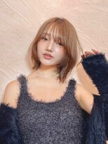 リベルタ 下北沢(liberta)&nbsp;ふんわりくびれボブ×チョコレートベージュ