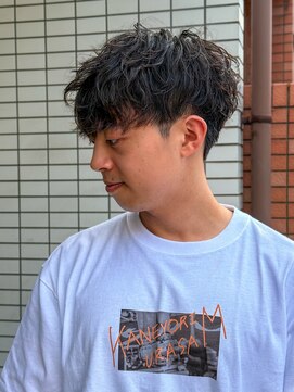 スウェル 柏店(Swell) #MEN’S HAIR#サーフカール#刈り上げセンターパート#フェード