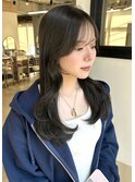 オリーブグレージュ/レイヤーカット