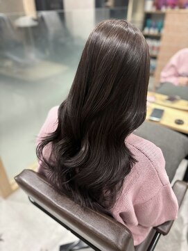 暗髪グレージュ