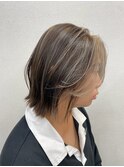 切りっぱなしボブ/外ハネ/大人可愛い/髪質改善/トリートメント