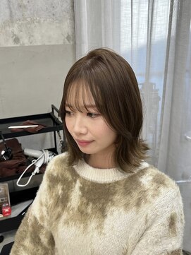 ウリ 横浜(uli) 【arin指名限定】ブリーチなしオリーブグレージュ◯