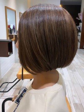 クラップス 横須賀中央店(CLAPS) 横須賀中央大人ショートボブイルミナカラー髪質改善オージュア