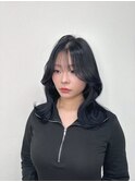 着物ヘア/大人ガーリー/ダークアッシュ/似合わせカット/心斎橋