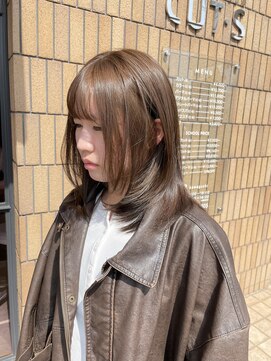 シーツー 川口店(C2) オリーブベージュ×ミディアムレイヤー