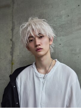 ネハス 栄(nehus.) 学割ブリーチハイライト髪質改善ダブルカラーレイヤーカット