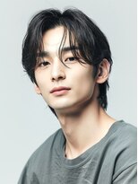 フレイムスヒュー 高崎店(FRAMES HUE)&nbsp;韓国レイヤーパーマニュアンスパーマセンターパート黒髪