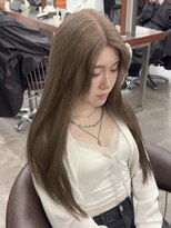 ニコトウキョウ 新宿(nico TOKYO)&nbsp;ダブルカラーミルクティーベージュピンクベージュロングレイヤー