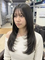 ガーデン 小山店(garden)&nbsp;宇都宮顔まわりレイヤーカットブリーチなしダブルカラー髪質改善