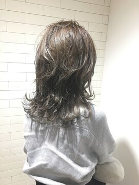 エイト 溝の口店(EIGHT) EIGHT溝の口】お客様スタイル_デザインカラー切りっぱなしボブ