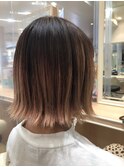 切りっぱなしボブ