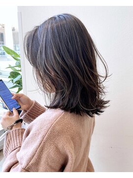 ケーツー あべのキューズモ－ル店(K-two) [K-two]かきあげ前髪 ココアブラウン 抜け感ヘア[天王寺/阿倍野]