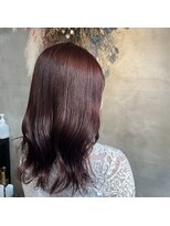 スラン(sran hair and spa) イルミナカラーでつやつやチェリーピンク