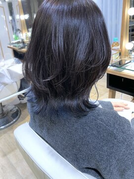 ネオリーブ チロル 横浜西口店(Neolive CiroL.) インナーカラー ブルー ハイライト レイヤー 横浜【前田】