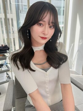 ラル 立川(lar) ネイビーアッシュ_ネビージュこなれミディ