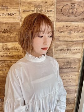 アラモア ひばりヶ丘(Alamoa) 【ミディアムショート】オレンジカラー