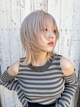 フリーラ 表参道(freera) ハイトーンカラー　レイヤーウルフ