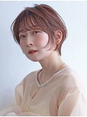 愛されモテショート/ピンクブラウン/くびれショート
