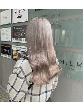 ロンドシェリ 仙台(Lond Cheri) グレージュ 韓国レイヤー ケアブリーチ ダブルカラー