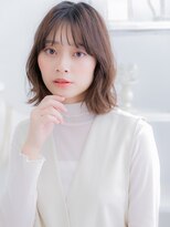 モッズヘア 上尾西口店(mod's hair) 韓国風イヤリングカラー外ハネくびれボブディa上尾20代30代40代