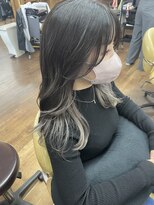 トップヘアー 本店(TOP HAIR) インナーカラー/グレー/顔まわりレイヤー/倉敷