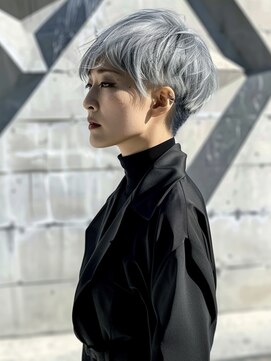 アルトリスト(Altruist Aging×HAIR&SPA) ◎イメチェンピンクベージュアンブレラカラー前髪クールショート