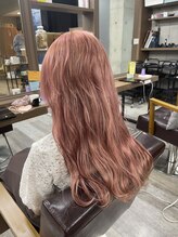 《*人気のピンクベージュカラー*》暖色系のピンクでやわらかい艶のあるダブルカラー