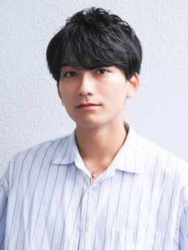 アフロート ディル(AFLOAT D'L) スーツ短髪ツーブロック束感モテる黒髪シークレットパーマ流行