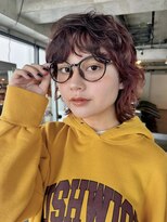 ノラジャーニー(NORA Journey) 【阿形】伸ばしかけに◎マッシュウルフパーマワインレッド